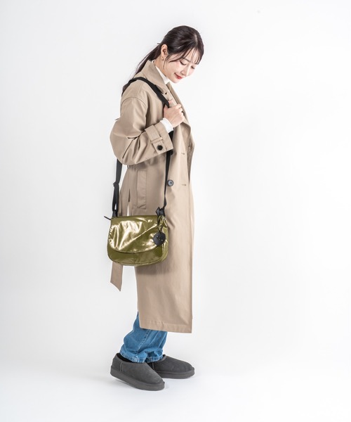 Jack Gomme(ジャックゴム)の「【JACK GOMME】ショルダーバッグ メッセンジャーバッグ NICO Sac besace(ショルダーバッグ・レディース・アイボリー/ブラック/シルバー/モカ/オリーブ/インディゴブルー/ワインレッド/ブルー/カーキ/シャンパン・FREE)」の20枚目の写真