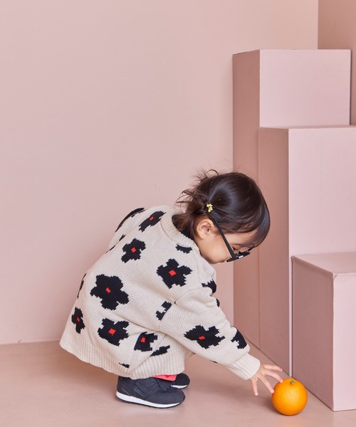 MARKEY'S(マーキーズ)の「Wジャガードニットカーディガン(ニット/セーター・キッズ・ネイビー/ホワイト系その他/マルチ/ブラウン系その他・S/M/L/LL)」の21枚目の写真