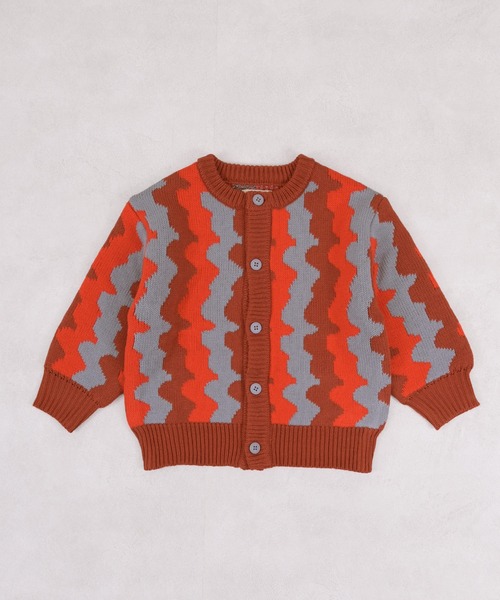 MARKEY'S(マーキーズ)の「Wジャガードニットカーディガン(ニット/セーター・キッズ・ネイビー/ホワイト系その他/マルチ/ブラウン系その他・S/M/L/LL)」の9枚目の写真