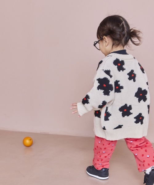 MARKEY'S(マーキーズ)の「Wジャガードニットカーディガン(ニット/セーター・キッズ・ネイビー/ホワイト系その他/マルチ/ブラウン系その他・S/M/L/LL)」の19枚目の写真