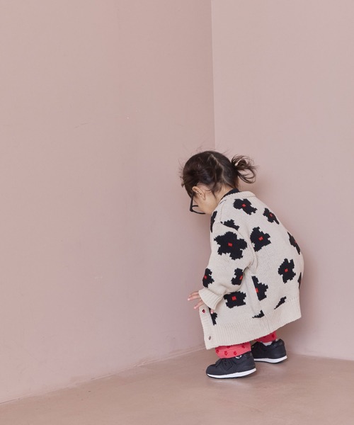 MARKEY'S(マーキーズ)の「Wジャガードニットカーディガン(ニット/セーター・キッズ・ネイビー/ホワイト系その他/マルチ/ブラウン系その他・S/M/L/LL)」の20枚目の写真