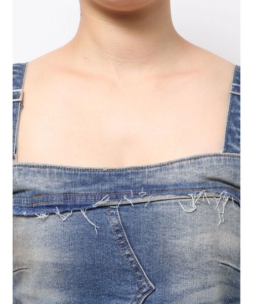 EMODA（エモダ）の「デニムキャミサロペット（サロペット/オーバーオール・レディース・ブラック/ライトブルー/インディゴブルー/ブラウン・SMALL/MEDIUM）」の19枚目の写真