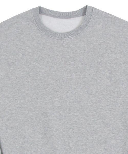 GRAVER（グレーバー）の「[ユニセックス]エルボーフレイムスマイルマンツーマン_グレー（スウェット・レディース・グレー・X-LARGE/MEDIUM/LARGE）」の3枚目の写真
