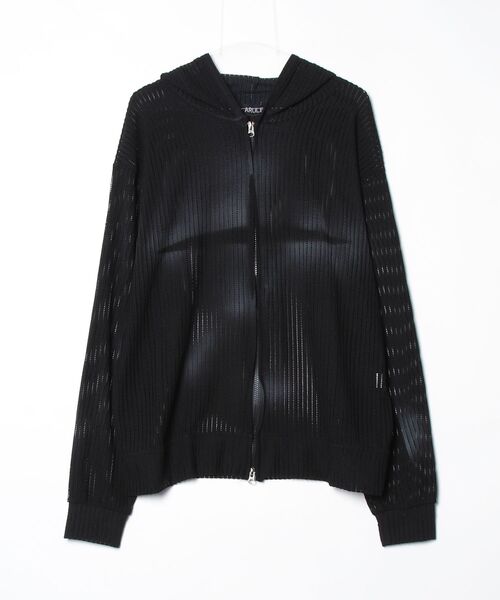 ARULE(アルール)の「A'GEM/9 × .kom 『ARULE/アルール』Mesh Knit Zip Hoodie /メッシュニットジップフーディ―(パーカー・レディース・ブラウン/アイボリー/ブラック・FREE)」の15枚目の写真