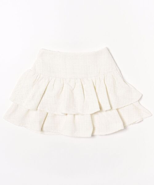 one way(ワンウェイ)の「ツイードティアードミニスカート(スカート・レディース・ブラック系その他/ブラック/ホワイト・FREE)」の2枚目の写真