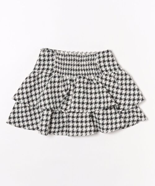 one way(ワンウェイ)の「ツイードティアードミニスカート(スカート・レディース・ブラック系その他/ブラック/ホワイト・FREE)」の4枚目の写真