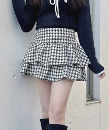 one way | ツイードティアードミニスカート(スカート)