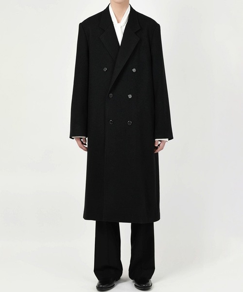 LAD MUSICIAN（ラッドミュージシャン）の「MELTON DOUBLE BREASTED CHESTER COAT（チェスターコート・メンズ・ブラック・42/46/44）」の4枚目の写真
