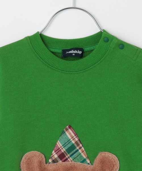 kladskap（クレードスコープ）の「【コロボックル】クマトレーナー（スウェット・キッズ・アイボリー/モスグリーン・80ｃｍ/90cm/100cm/110cm/120cm）」の18枚目の写真