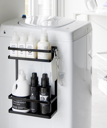 tower（タワー）の「【tower/タワー 】洗濯機横マグネット収納ラック2段 ランドリー マグネット式 洗剤・小物整理（ランドリーグッズ）」