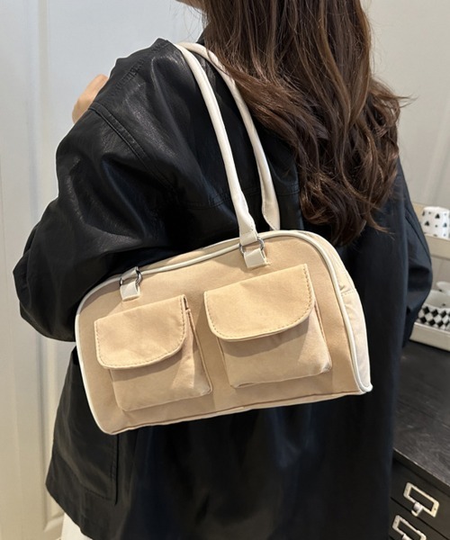 Miniministore(ミニミニストア)の「ショルダーバッグ ハンドバッグスエード調(ショルダーバッグ・レディース・ブラック/ベージュ/ブラウン・FREE)」の1枚目の写真