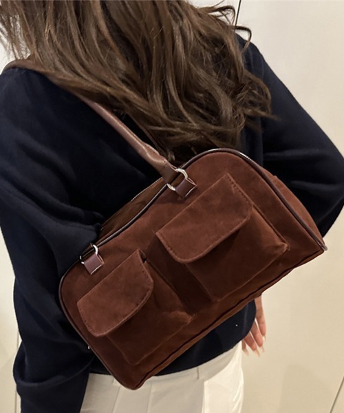 Miniministore(ミニミニストア)の「ショルダーバッグ ハンドバッグスエード調(ショルダーバッグ・レディース・ブラック/ベージュ/ブラウン・FREE)」の3枚目の写真