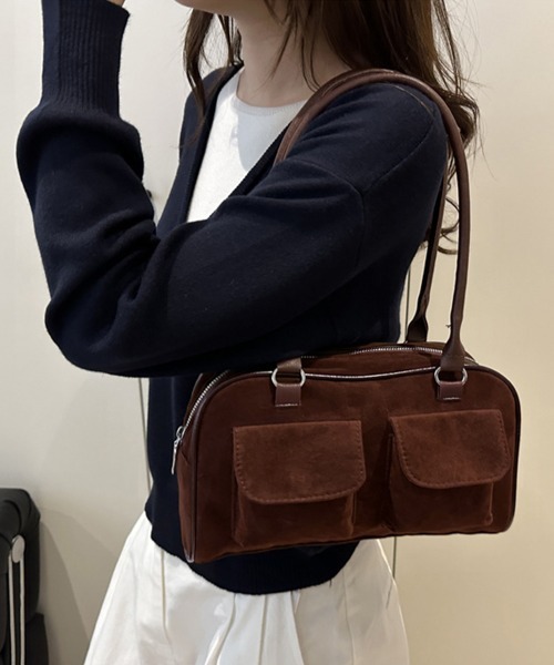 Miniministore(ミニミニストア)の「ショルダーバッグ ハンドバッグスエード調(ショルダーバッグ・レディース・ブラック/ベージュ/ブラウン・FREE)」の8枚目の写真