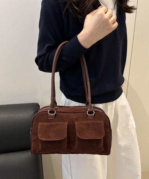 Miniministore(ミニミニストア)の「ショルダーバッグ ハンドバッグスエード調(ショルダーバッグ・レディース・ブラック/ベージュ/ブラウン・FREE)」の10枚目の写真