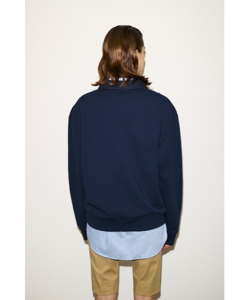 THROW by SLY（スローバイスライ）の「THROW OVER SW POLO TOPS オーバー スウェット ポロ トップス 秋服 冬服 トレーナー（スウェット・レディース・オフホワイト/杢グレー/ネイビー・FREE）」の8枚目の写真