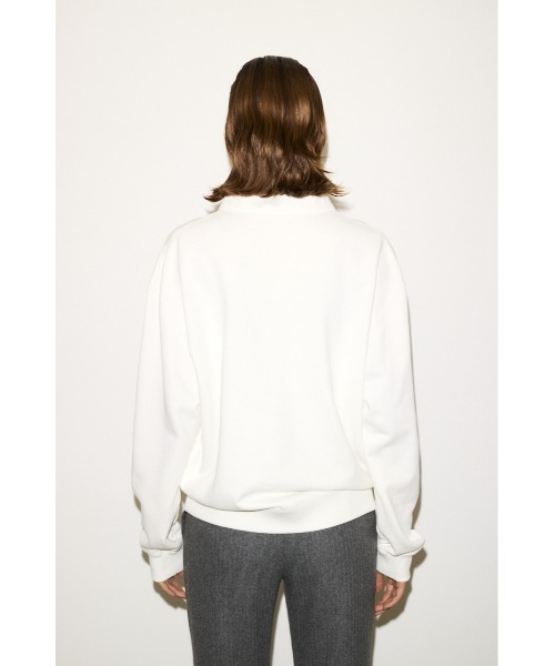 THROW by SLY（スローバイスライ）の「THROW OVER SW POLO TOPS オーバー スウェット ポロ トップス 秋服 冬服 トレーナー（スウェット・レディース・オフホワイト/杢グレー/ネイビー・FREE）」の13枚目の写真