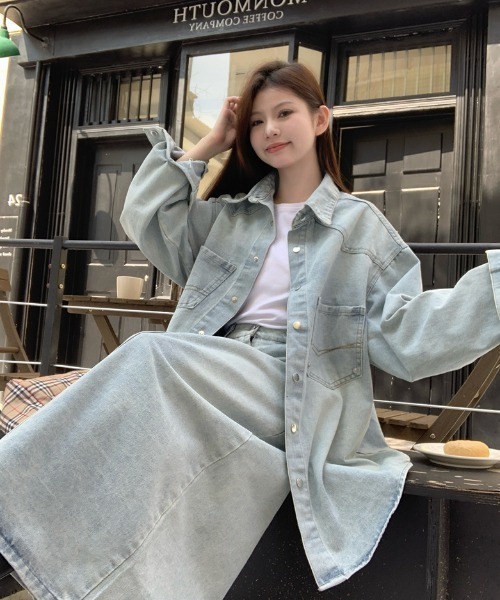 セール】デニムシャツスカートセットアップ（セットアップ）｜FAVORITO