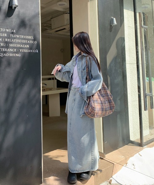 セール】デニムシャツスカートセットアップ（セットアップ）｜FAVORITO