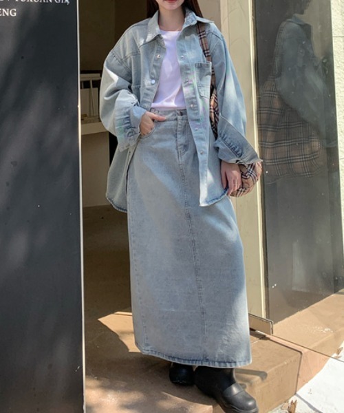 セール】デニムシャツスカートセットアップ（セットアップ）｜FAVORITO