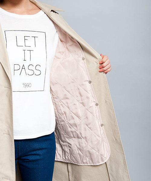 MILLION CARATS（ミリオンカラッツ）の「カラートレンチコート（トレンチコート・レディース・ライトピンク/ベージュ・SMALL/MEDIUM）」の9枚目の写真