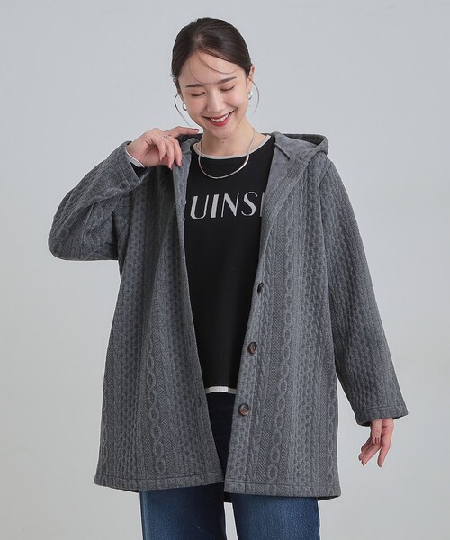 セール】【裏面ベロアであったか】体型をカバーしながらスマートに