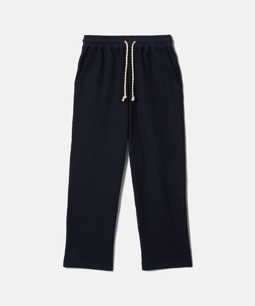 SEAGREEN（シーグリーン）の「SEAGREEN(シーグリーン) BIG WAFFLE STRAIGHT PANTS（その他パンツ・メンズ・ブラウン/ネイビー/ブラック・2/3/1）」の3枚目の写真
