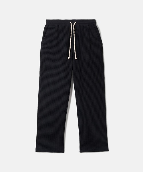 SEAGREEN（シーグリーン）の「SEAGREEN(シーグリーン) BIG WAFFLE STRAIGHT PANTS（その他パンツ・メンズ・ブラウン/ネイビー/ブラック・2/3/1）」の2枚目の写真