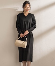 LAUTREAMONT（ロートレアモン）の「【WEB限定】Vネックニットワンピース≪丈長めあり/手洗い可能≫（ワンピース）」