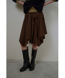 WITHOUT SUMMER（ウィズアウトサマ）の「ウェーブチェックスカート_ブラウン（スカート）」