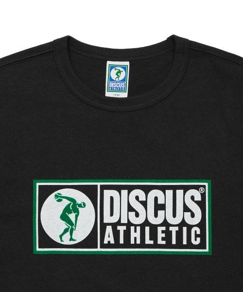 DISCUS ATHLETIC(ディスカス アスレチック)の「ヘビーウェイトボックスロゴTシャツブラック(Tシャツ/カットソー・メンズ・その他・MEDIUM/SMALL/X-LARGE/XX-LARGE/LARGE)」の3枚目の写真