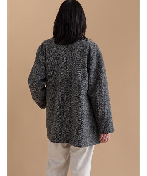 sm2rhythm（サマンサモスモスリズム）の「ダブルミドルコート（その他アウター・レディース・グレー/キャメル・F）」の3枚目の写真