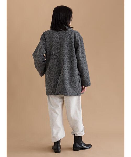 sm2rhythm（サマンサモスモスリズム）の「ダブルミドルコート（その他アウター・レディース・グレー/キャメル・F）」の8枚目の写真