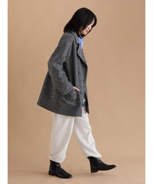sm2rhythm（サマンサモスモスリズム）の「ダブルミドルコート（その他アウター・レディース・グレー/キャメル・F）」の9枚目の写真