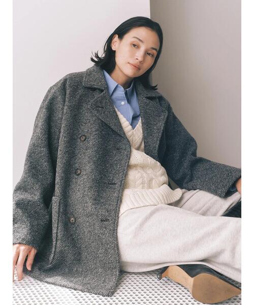 sm2rhythm（サマンサモスモスリズム）の「ダブルミドルコート（その他アウター・レディース・グレー/キャメル・F）」の12枚目の写真