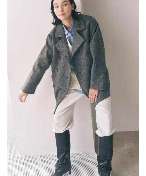 sm2rhythm（サマンサモスモスリズム）の「ダブルミドルコート（その他アウター・レディース・グレー/キャメル・F）」の14枚目の写真