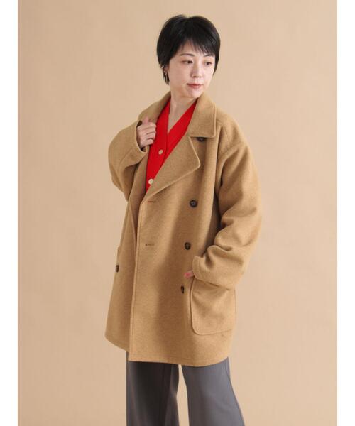 sm2rhythm（サマンサモスモスリズム）の「ダブルミドルコート（その他アウター・レディース・グレー/キャメル・F）」の16枚目の写真