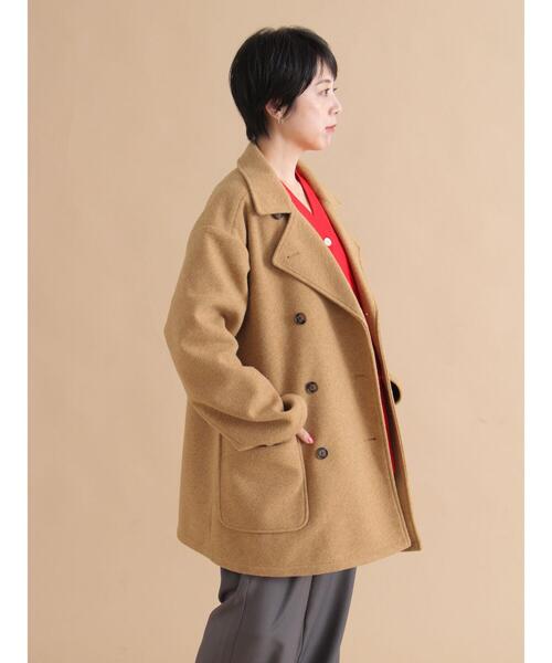 sm2rhythm（サマンサモスモスリズム）の「ダブルミドルコート（その他アウター・レディース・グレー/キャメル・F）」の17枚目の写真