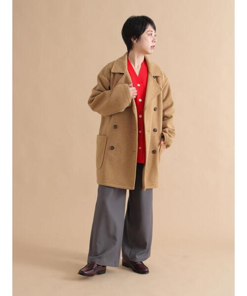 sm2rhythm（サマンサモスモスリズム）の「ダブルミドルコート（その他アウター・レディース・グレー/キャメル・F）」の21枚目の写真