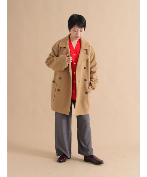 sm2rhythm（サマンサモスモスリズム）の「ダブルミドルコート（その他アウター・レディース・グレー/キャメル・F）」の22枚目の写真