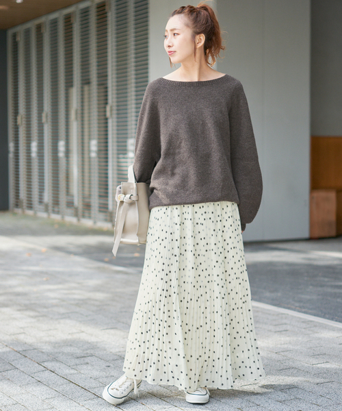 Spick & Span（スピックアンドスパン）の「《一部店舗+WEB限定》ドットプリーツイージースカート（スカート・レディース・その他2/マルチ・36/38）」の6枚目の写真