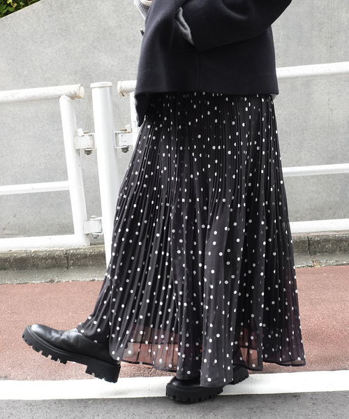 Spick & Span（スピックアンドスパン）の「《一部店舗+WEB限定》ドットプリーツイージースカート（スカート・レディース・その他2/マルチ・36/38）」の7枚目の写真