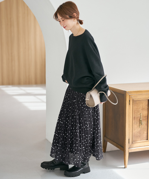 Spick & Span（スピックアンドスパン）の「《一部店舗+WEB限定》ドットプリーツイージースカート（スカート・レディース・その他2/マルチ・36/38）」の11枚目の写真