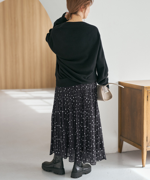 Spick & Span（スピックアンドスパン）の「《一部店舗+WEB限定》ドットプリーツイージースカート（スカート・レディース・その他2/マルチ・36/38）」の12枚目の写真