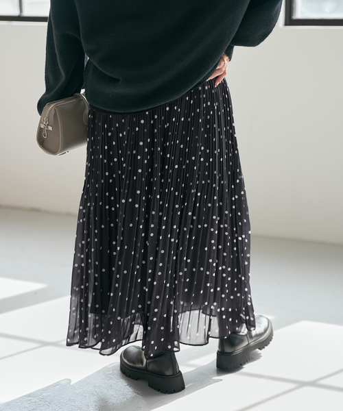 Spick & Span（スピックアンドスパン）の「《一部店舗+WEB限定》ドットプリーツイージースカート（スカート・レディース・その他2/マルチ・36/38）」の15枚目の写真
