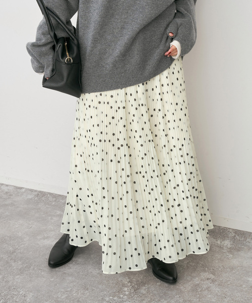 Spick & Span（スピックアンドスパン）の「《一部店舗+WEB限定》ドットプリーツイージースカート（スカート・レディース・その他2/マルチ・36/38）」の16枚目の写真