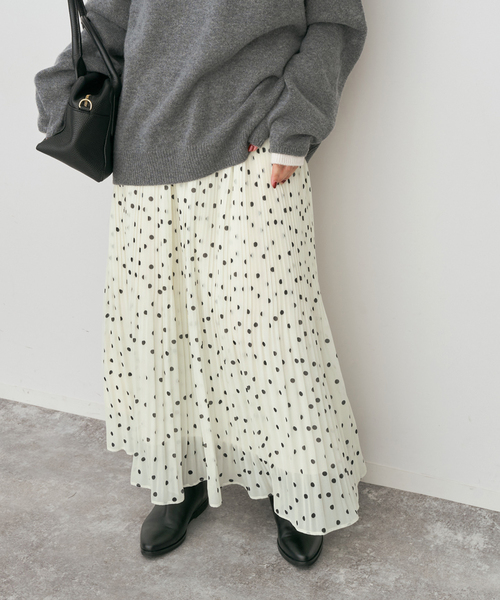 Spick & Span（スピックアンドスパン）の「《一部店舗+WEB限定》ドットプリーツイージースカート（スカート・レディース・その他2/マルチ・36/38）」の17枚目の写真