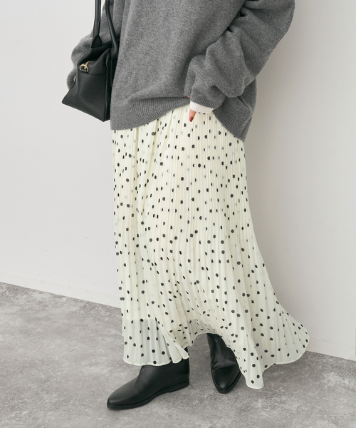 Spick & Span（スピックアンドスパン）の「《一部店舗+WEB限定》ドットプリーツイージースカート（スカート・レディース・その他2/マルチ・36/38）」の18枚目の写真