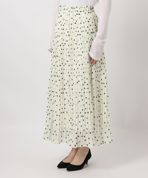 Spick & Span(スピックアンドスパン)の「《一部店舗+WEB限定》ドットプリーツイージースカート(スカート・レディース・その他2/マルチ・36/38)」の3枚目の写真
