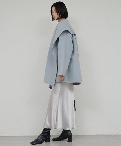 GALLARDAGALANTE(ガリャルダガランテ)の「アセテートバイアススカート(スカート・レディース・ベージュ/ライトグレー・1/0)」の6枚目の写真