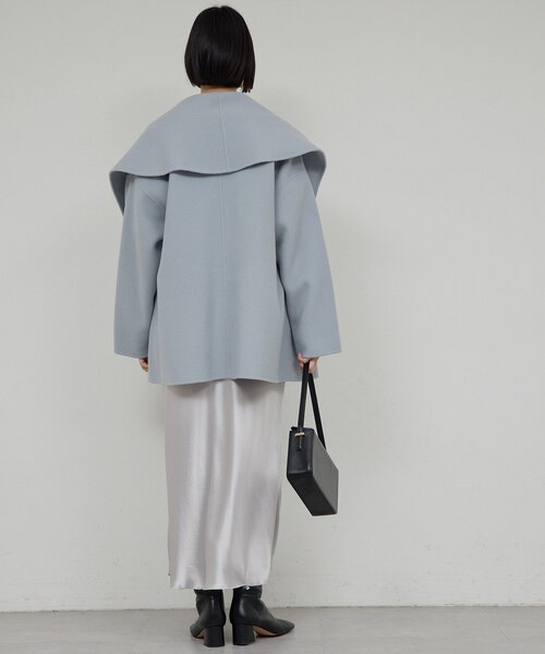 GALLARDAGALANTE(ガリャルダガランテ)の「アセテートバイアススカート(スカート・レディース・ベージュ/ライトグレー・1/0)」の7枚目の写真